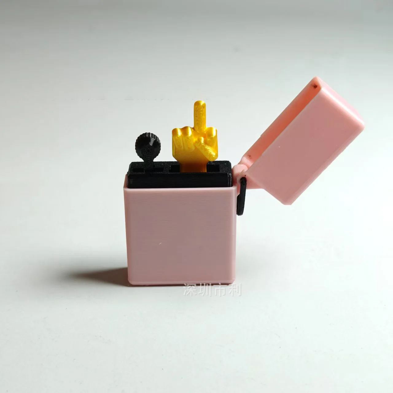 Symulacja druku 3D Zapalniczka na środkowy palec Zabawka na Dzień Przebaczania Śmieszne wyrzucanie Środkowy palec Praktyczne żarty Zabawki