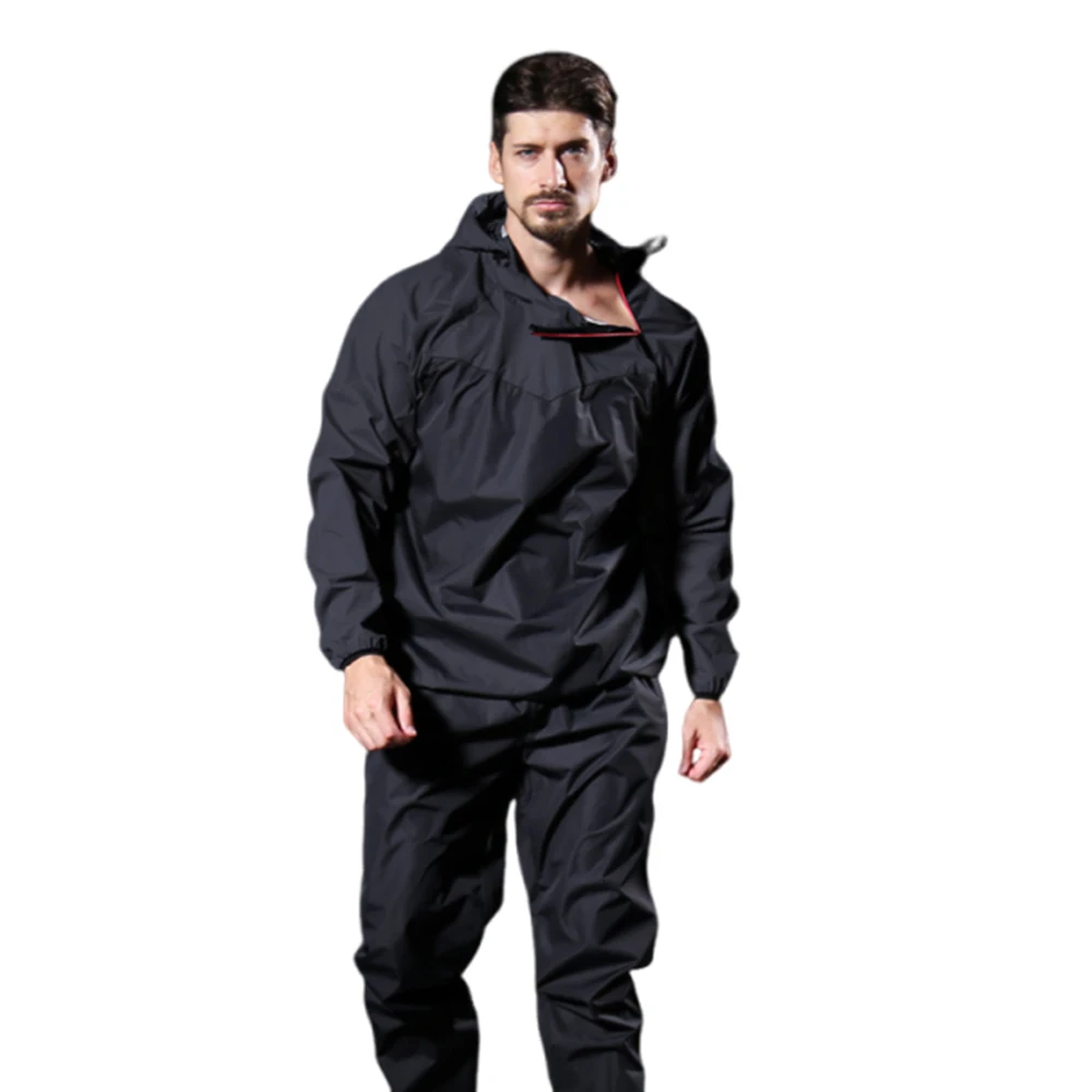 

Outdoor Fitness Suit Weight Loss Fashion Training Two Piece Torn Weight Loss Sweat Suit Boxing Gym Workout Jacket/Pants