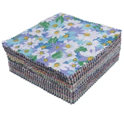Twill Cotton Fabric Patchwork,Printed Cloths,For DIY Bundle Quilting&Sewing Material,Random Mix Squares Calico Set 12.8*12.8CM