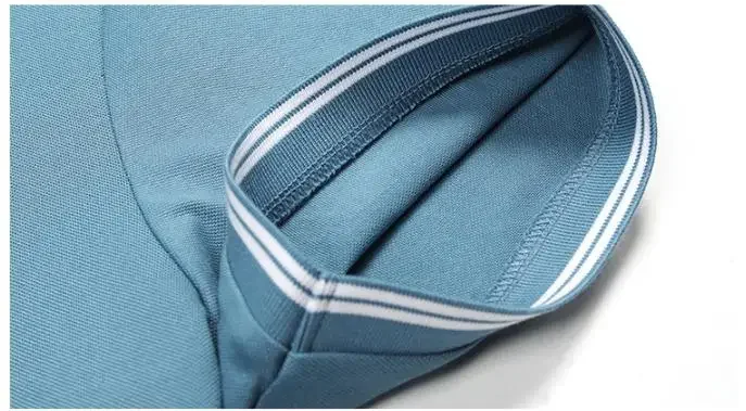 Youpin التوت الحرير الجليد الحرير الرجال قميص بولو الصيف ميرسيريزيد القطن الأعمال تنفس قصيرة الأكمام تي شيرت