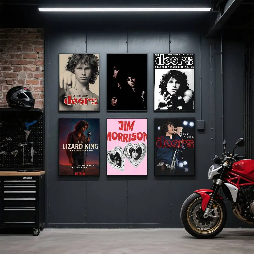Beliebter The Doors Jim Morrison Poster-Kunstdruck im Anime-Stil, Heimdekoration, ideales Geschenk, perfekte Raumdekoration
