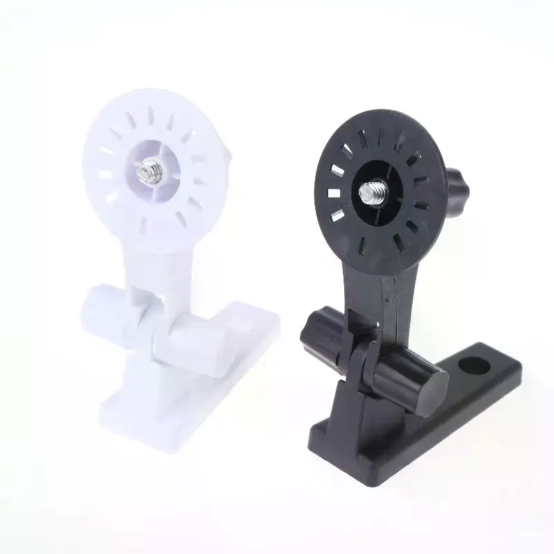 Adjustable Plastic Security Camera Bracket No Drill 360 Degree Rotation For Indoor Home Office Use