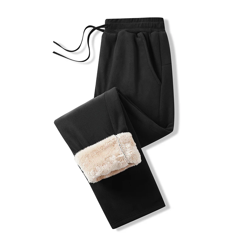 

Multi-Color Fleece-Lined Thickened Jogger Pants with Lamb Fleece Lining for Warmth, Available in Multiple Colors with Elastic Waistband and Drawstring Design, Perfect for Comfort at Home or Out on the Streets in Autumn and Winter
