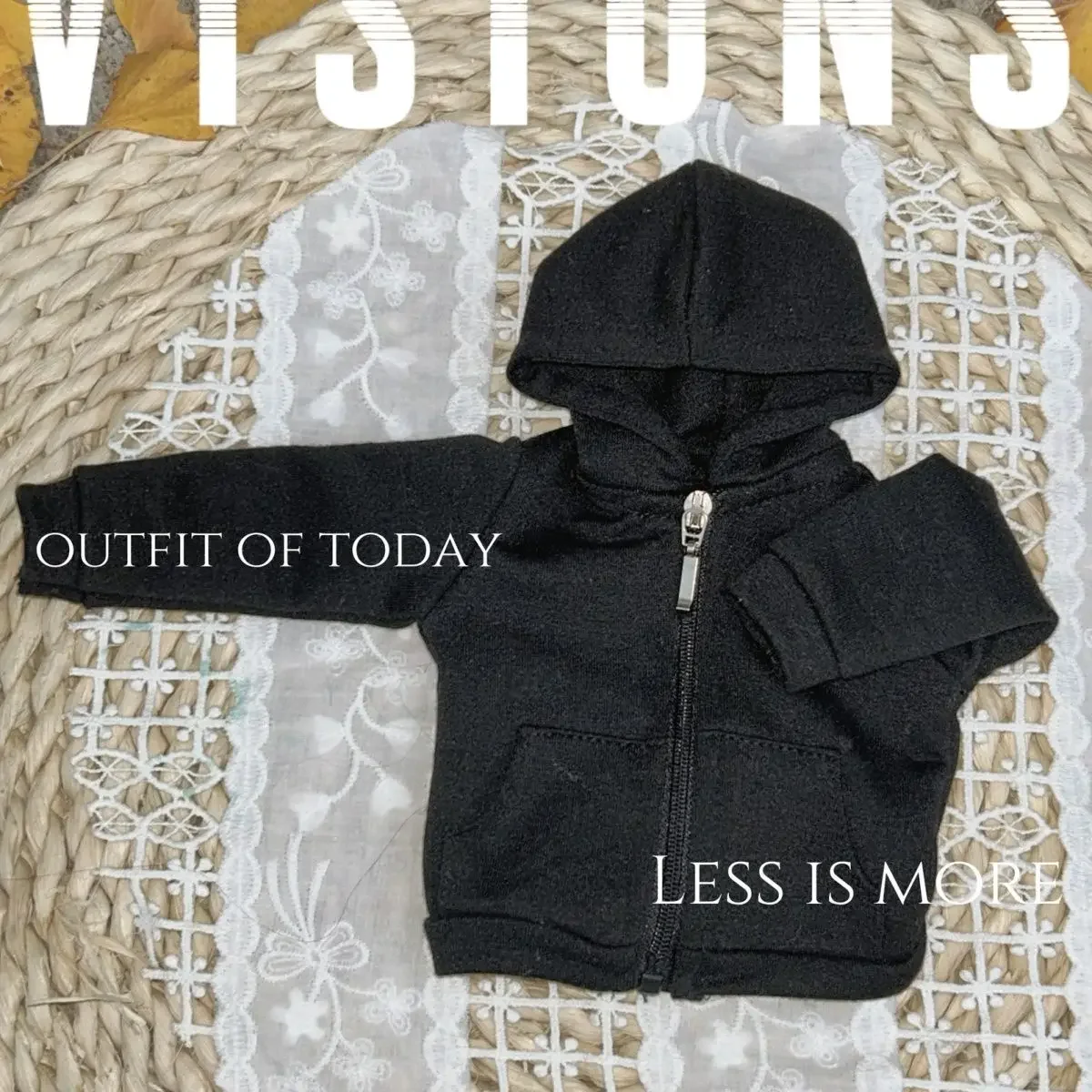 Nieuwe 1/4 1/6 Pop Kleding voor 45/30 cm Mannelijke Vrouwelijke Bjd Pop Meisje Speelgoed Bovenkleding Vest hooded Sweatshirt Top Pop Accessoires