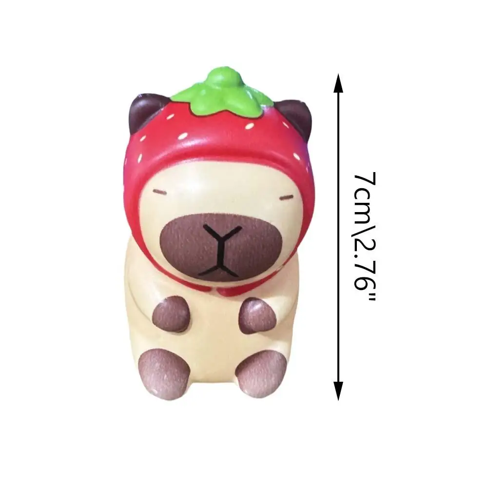 Bonito Capivara Squishy Antistress Brinquedo para Crianças e Adultos, Alívio do Estresse, Kawaii PU Slow Rebound, Squeeze Brinquedos para Amigos,