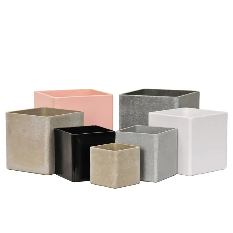 for Garden Plastic Pots for Indoor Decoration More Size Plastic Pots for Plants Square Plant Pots