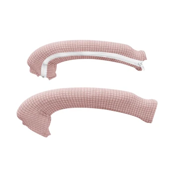 1 Paar einfarbige Stuhl-Armlehnenbezug mit Reißverschluss, elastischer Schonbezug, Spandex-Armlehne, Computer-Stuhlbezüge für Bürostuhl