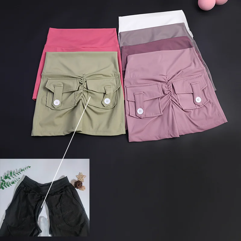 Outdoor Open Crotch Sex Pants, Exotic Hotpants Women Peach Hip Leggings Track Sweatpants Couple Casual Streetwear Summer Shorts