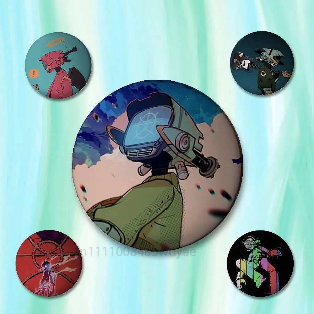 

Anime Flcl Badges 25 32 44 58 75 mm Round Cosplay Pin Bag Decor Fans Collect Friends Gifts Brooch Souvenir
