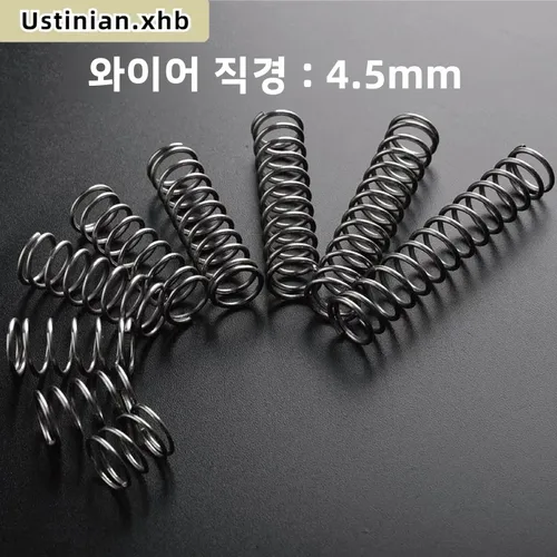 2Pcs 와이어 직경: 4.5mm, 65Mn 스프링 스틸 리턴 압축 스프링, 외경: 25-48mm, 길이: 30-150mm 