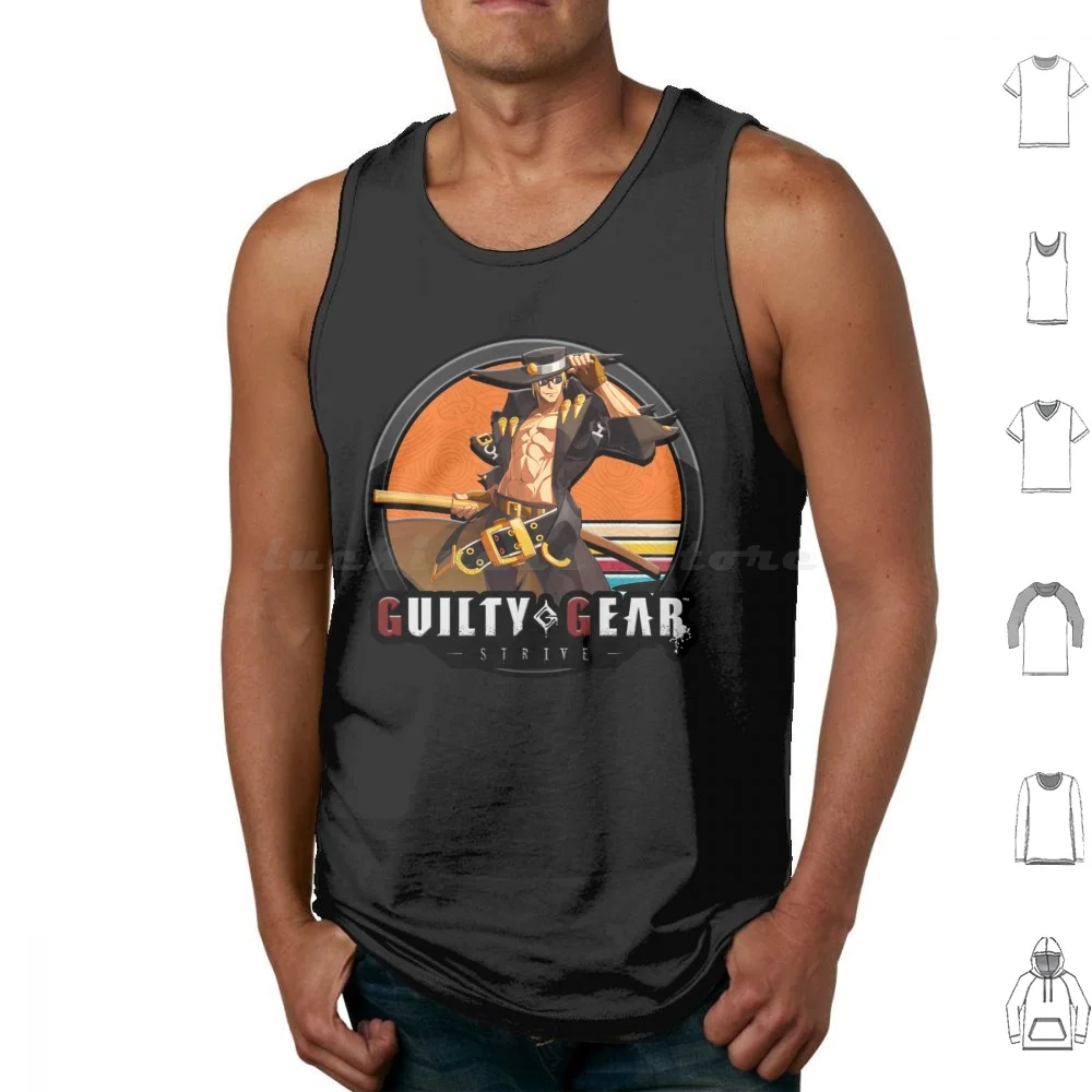 John Tank Tops Print Cotton Guilty Gear Guiltygear Anime Guilty Gear Fighting Game Manga Strive Guilty Gear Anime Guilty