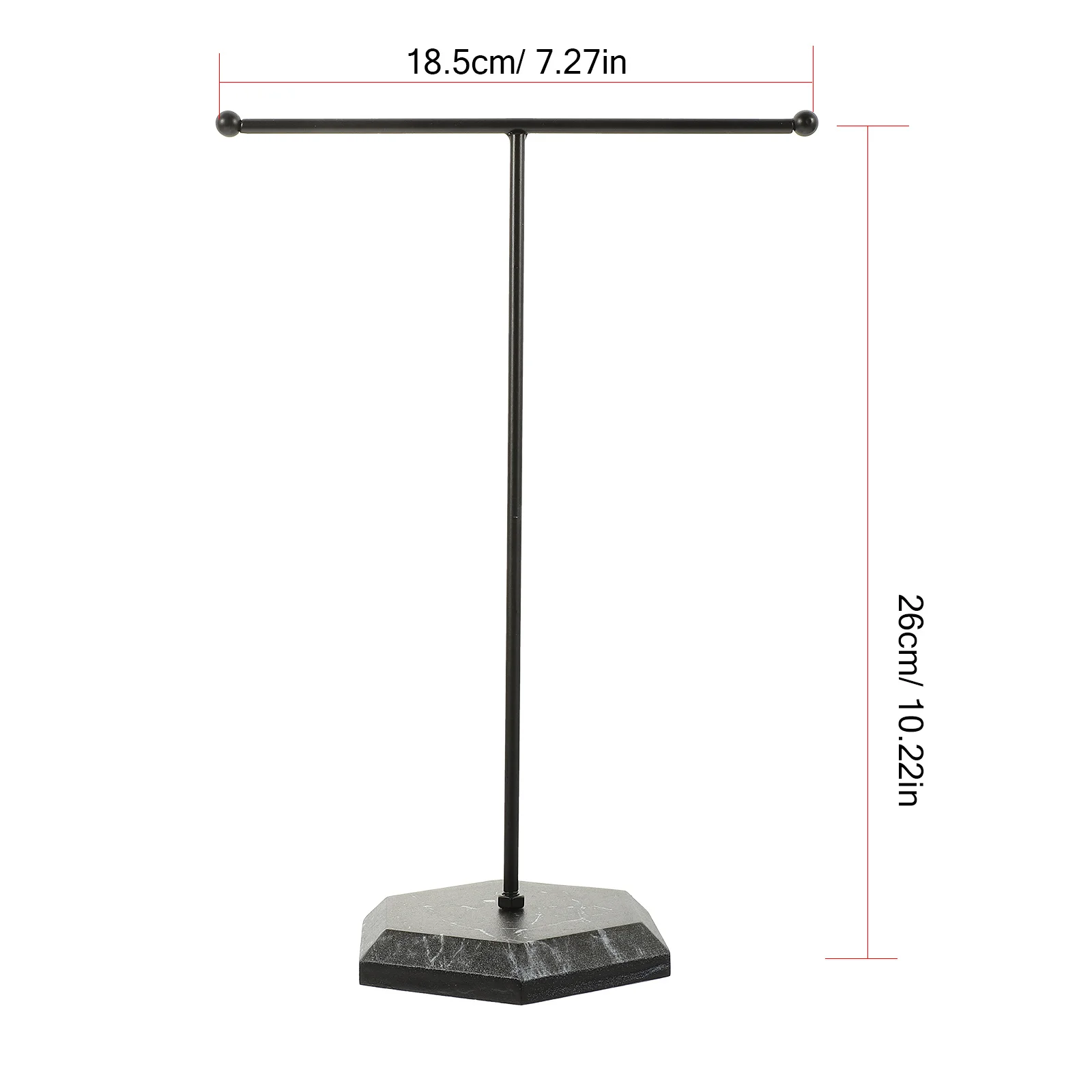 보석 진열대 디스플레이 T자형 철제 플라스틱 목걸이 정리대 데스크탑 귀걸이 홀더 웨딩 선물 홈 리테일 장식