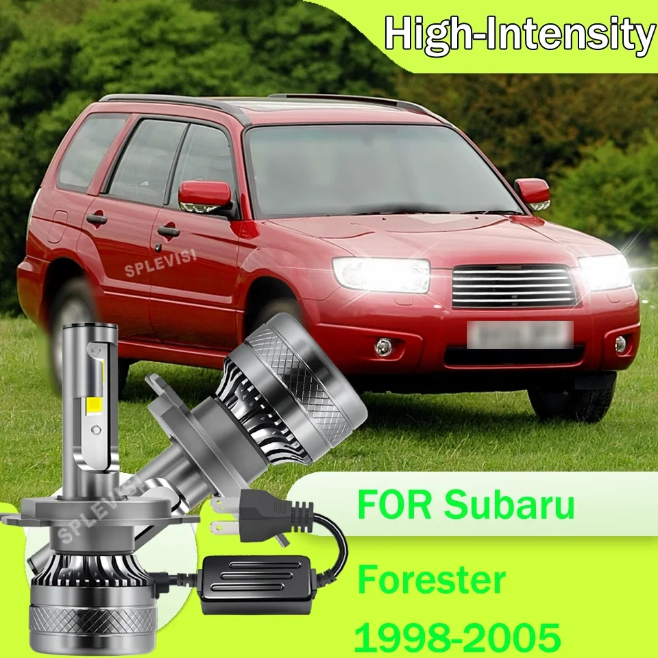 2Pcs H4 Boost & Power-Saving Auto Headlight Bulbs Led W/Cooling Fan For Subaru Forester 1998 1999 2000 2001 2002 2003 2004 2005