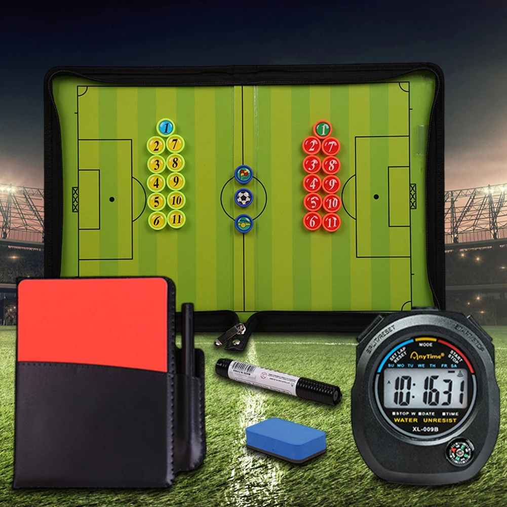 42cm Foldable Magnetic Tactic Board Soccer Coaching Coachs Tactica Board Football Game Football Training Tactics Clipboard Hot