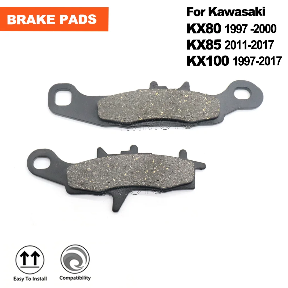 Motorcycle Brake Pads - ผ้าเบรกหน้าสำหรับมอเตอร์ไซค์ Kawasaki KX100 KX80 KX85 KX