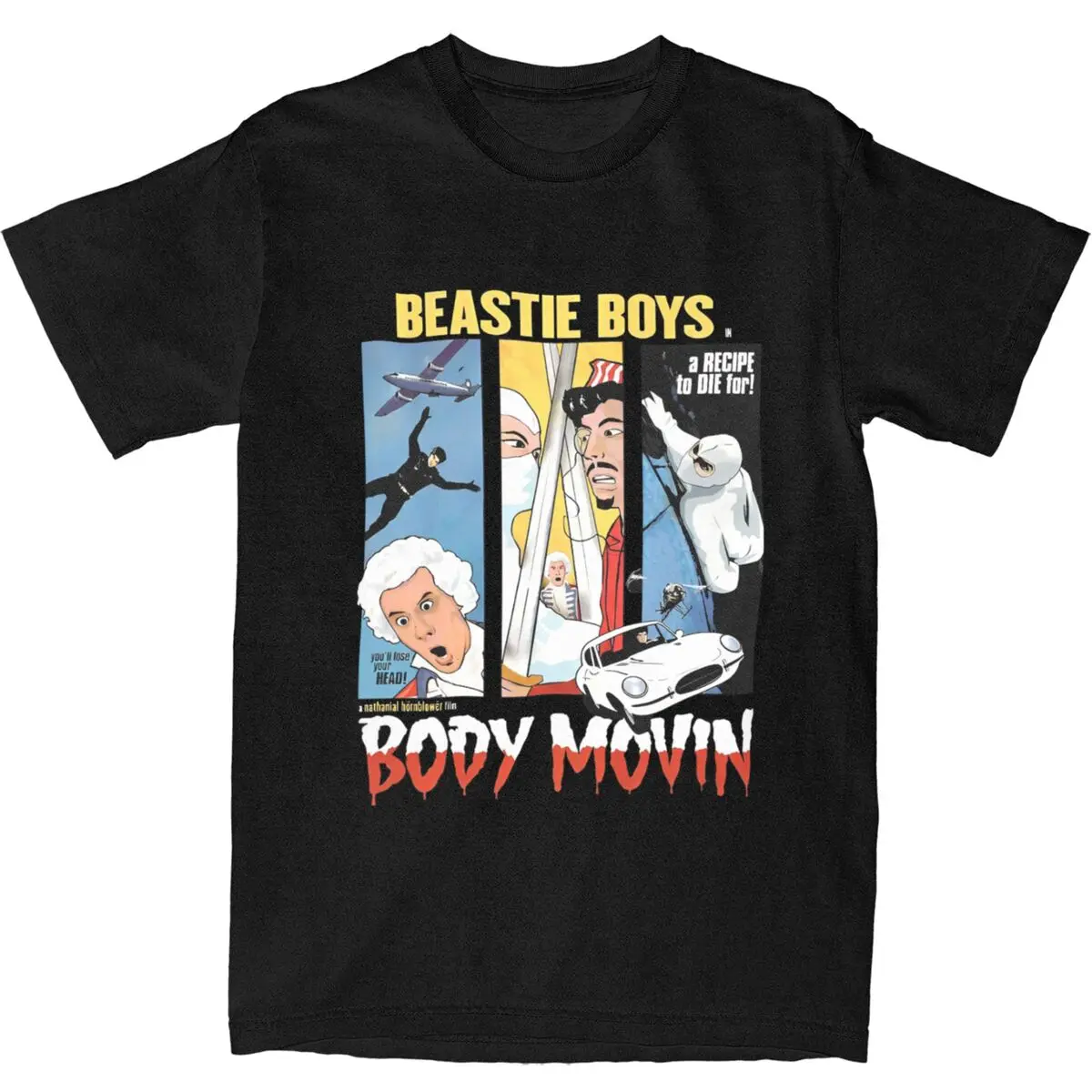 Haikyuu T Shirt Body Movin Beastie Boys Cotton T Shirts Hip Hop Tee Shirt for Man Summer Y2K Funny Casual Short Sleeve Clothing