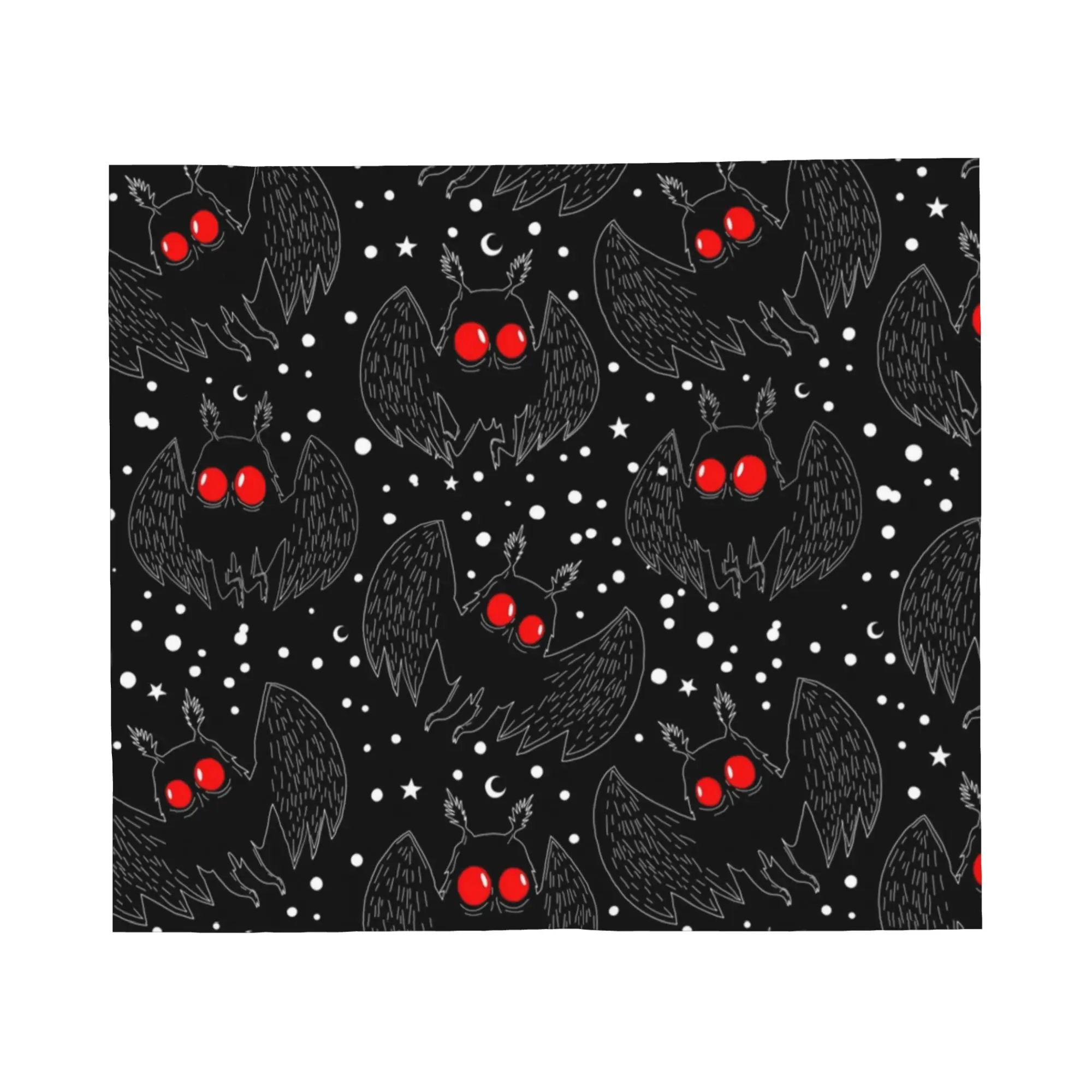 Mothman Night Supernatural Flannel Throw Blankets  Blankets for Home Car Super Warm Bed Rug