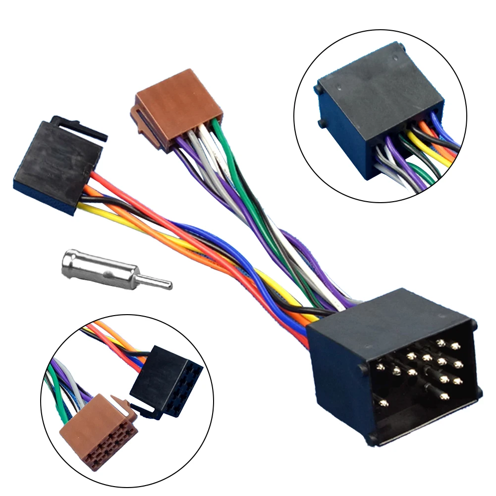 Cable adaptador Arnés de radio para automóvil Instalación directa anticorrosión Actualización de audio para automóvil fácil de usar para BMW Serie 3
