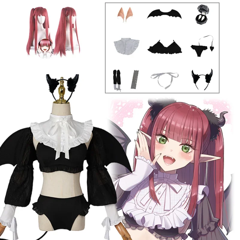 

Anime Rizu Kyun Kitagawa Marin Cosplay My Dress Up Darling Cosplay Bikini Kuroe Shizuku Wig set Halloween Costume Women Party