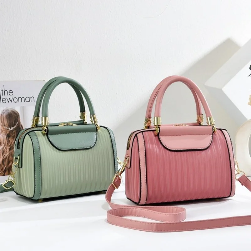 

Элегантная дизайнерская сумка через плечо, кожаная сумка через плечо, сумка-тоут для женщин, классический бренд, просторный интерьер