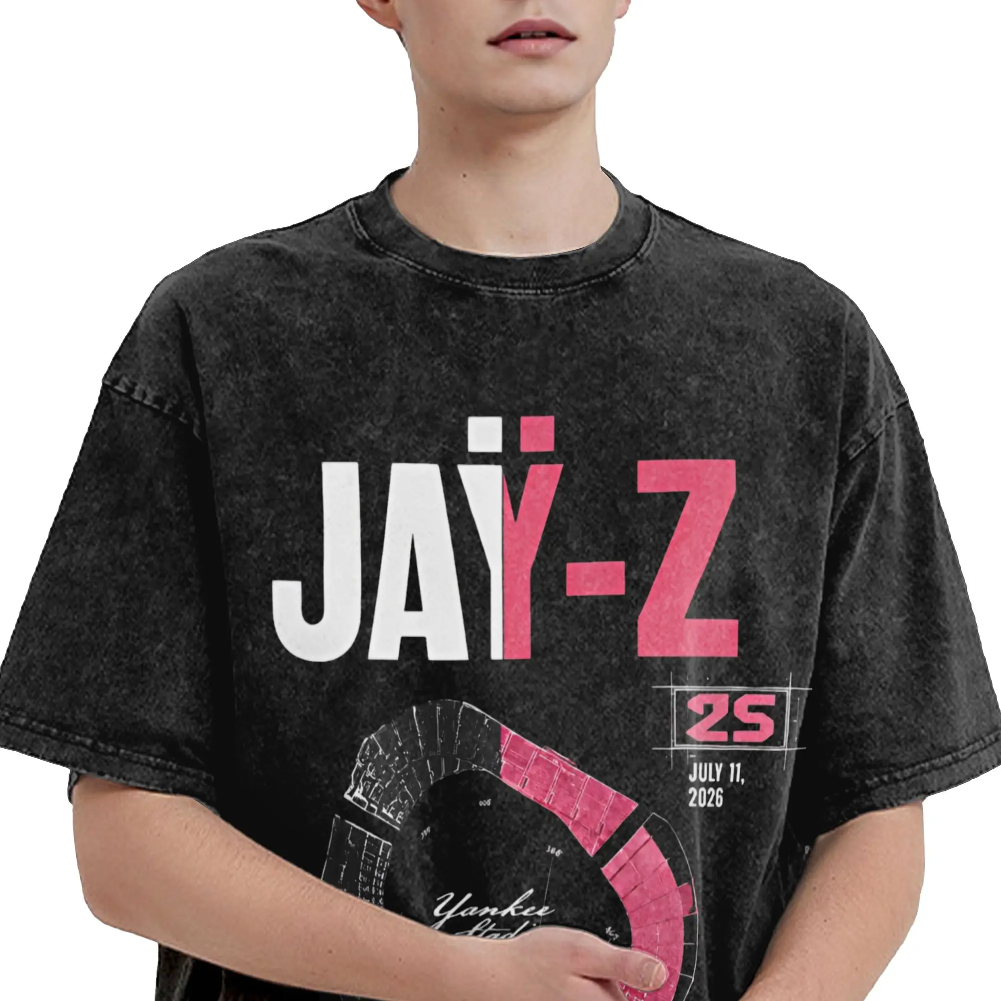 Jay Z 30th Reasonable Doubt 25th Blueprint JAŸ-Z 30 Tour  T Shirt Hip Hop Washed Short Sleeve T-Shirt for Men Women Streetwear
