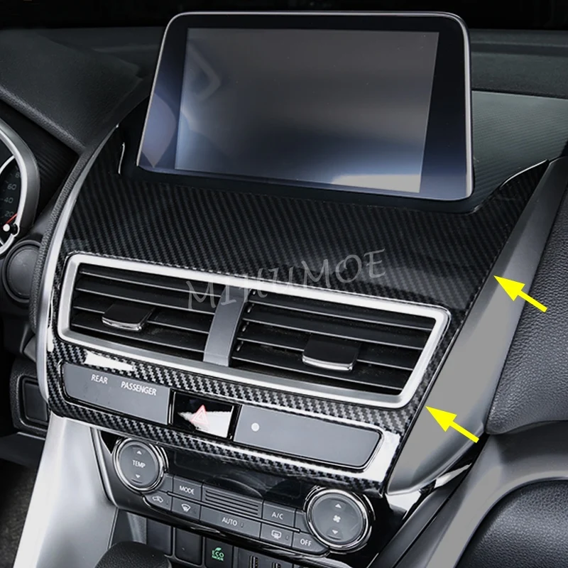 

For Mitsubishi Eclipse Cross 2018-2021 Accessories Dashboard Multimedia Panel Cover Trims Overlay