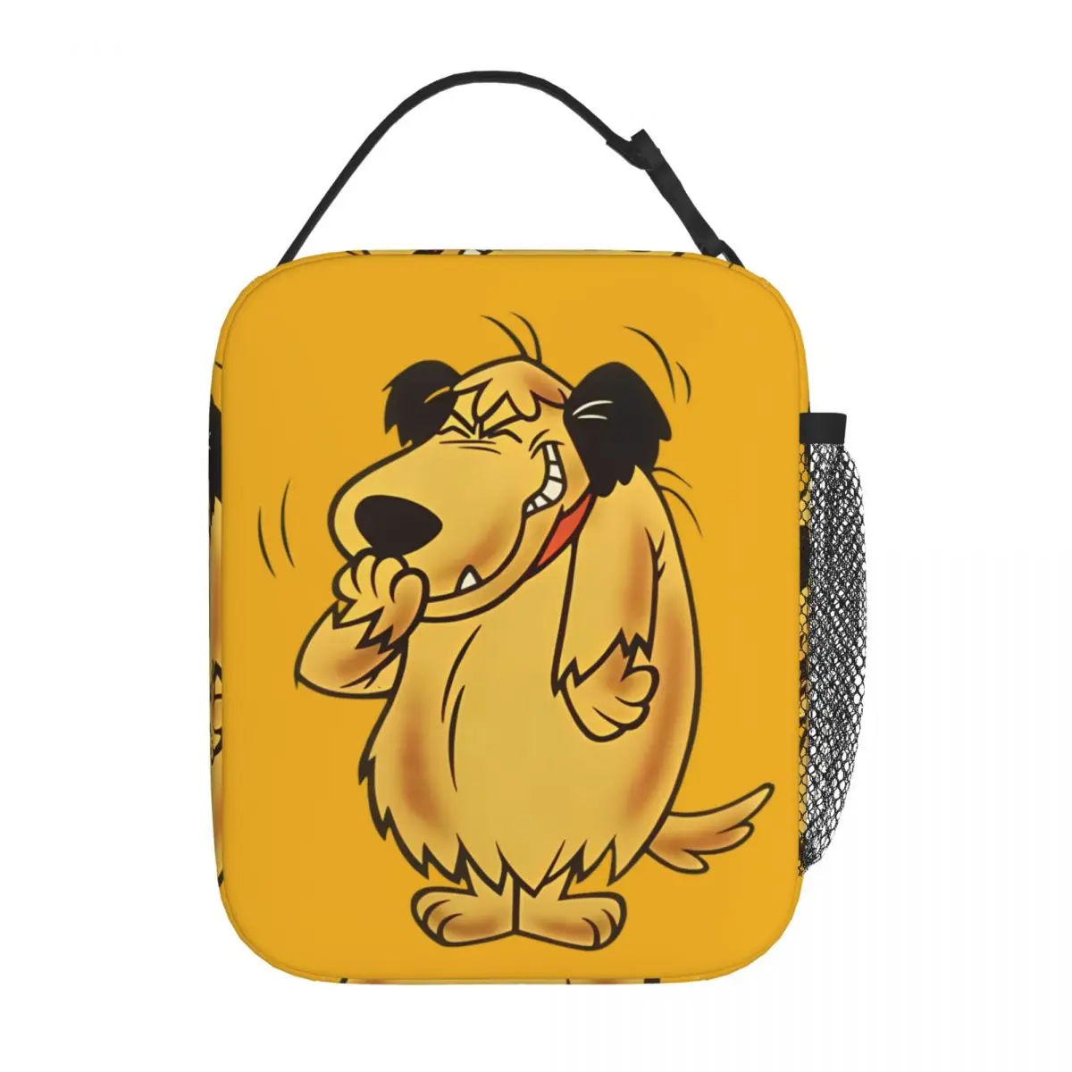 

Винтажные утепленные сумки для обеда Muttley Wacky Races, большой контейнер для еды, сумка-холодильник, ланч-бокс, сумка для колледжа, уличная сумка Bento