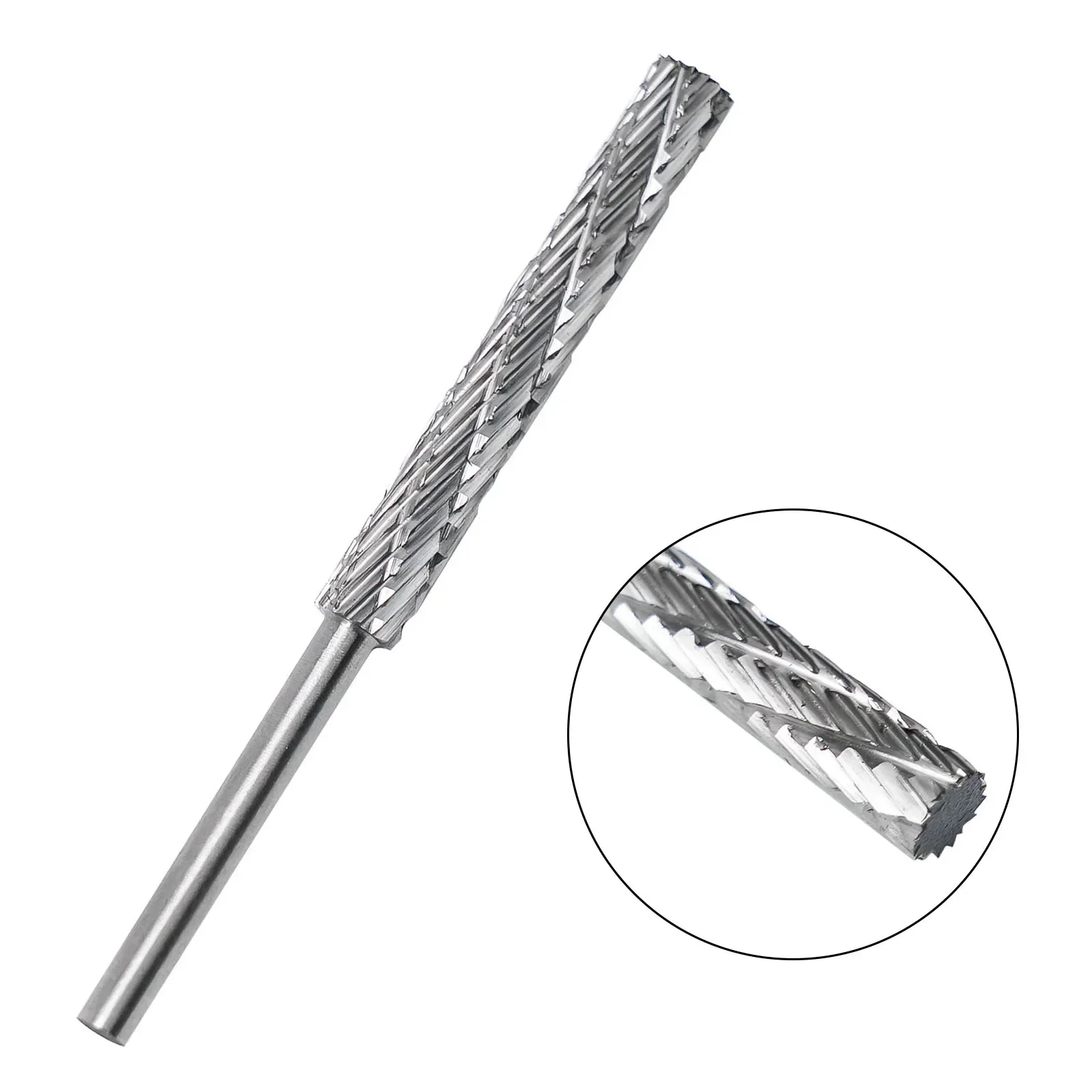 1 pz lima rotante 3mm gambo testa di rettifica in acciaio ad alta velocità giada lavorazione del legno fresa elettrica intaglio File rotante 3/4/5/6mm