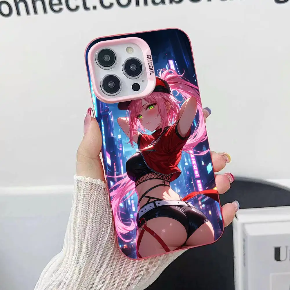 

Чехол для телефона Honkai Star Rail Rappa для iPhone 17, 16, 15, 14, 13, 12, 11 X XR XS 8 7 Air Pro Max Plus, полупрозрачный розовый цветной чехол