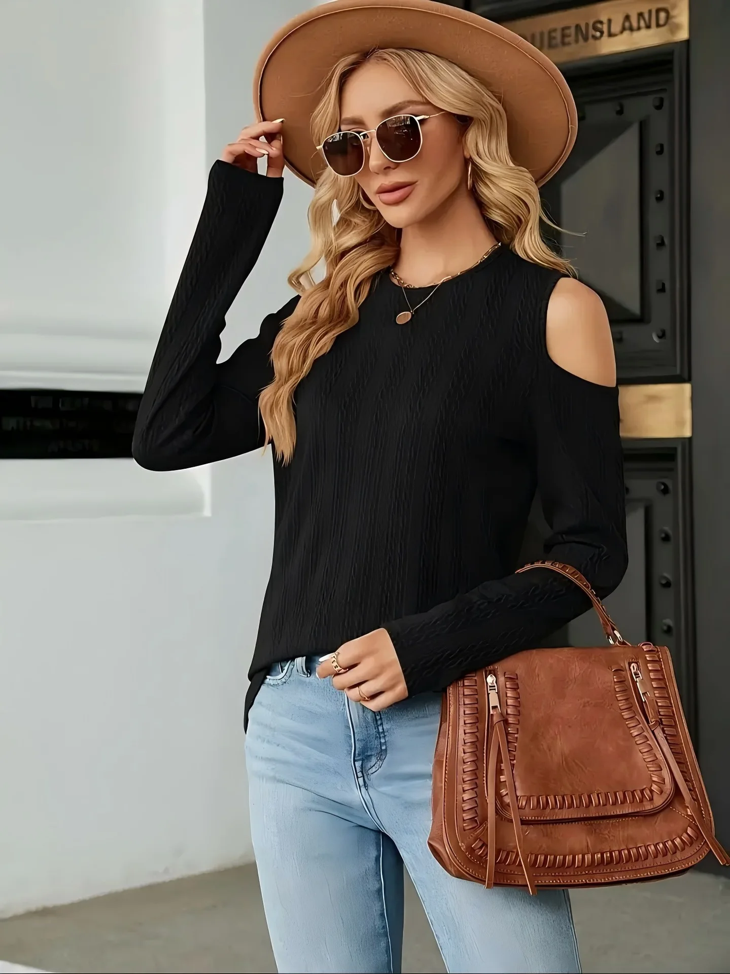 

Autumn Winter round Neck Long Sleeve Oversized Casual Top European And American CrossBorder New Style Loose Outerwear