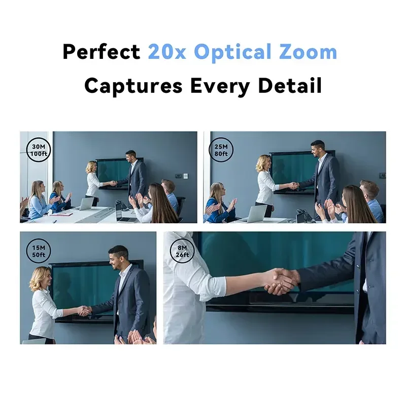 2026 New Conference System VL20N+M5B 20x Zoom  1080p 60fps  /USB3.0 C PTZ     and USB//Wireless Microphone for Live
