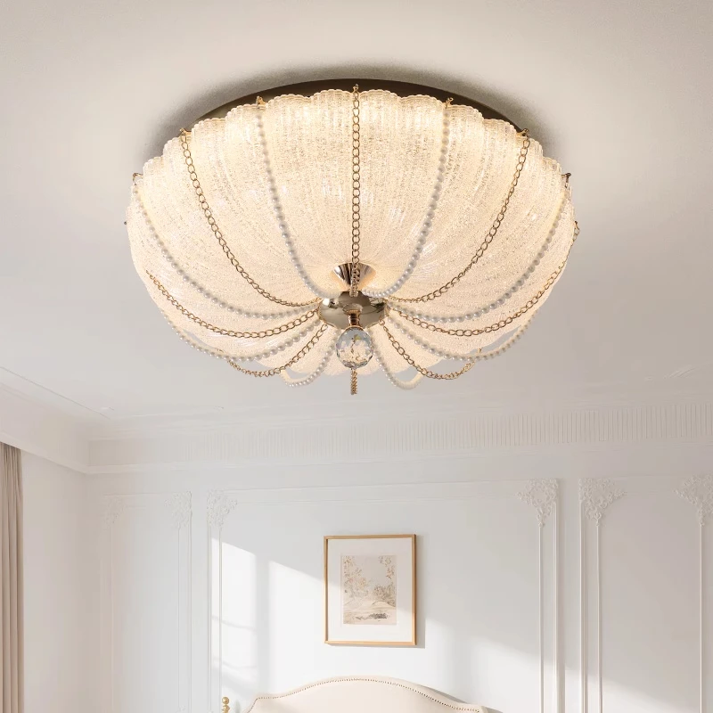 Luxury Europe Led Ceiling Lamps Bedroom Round Crystal Dimmable Living Room Decor Indoor Lighting