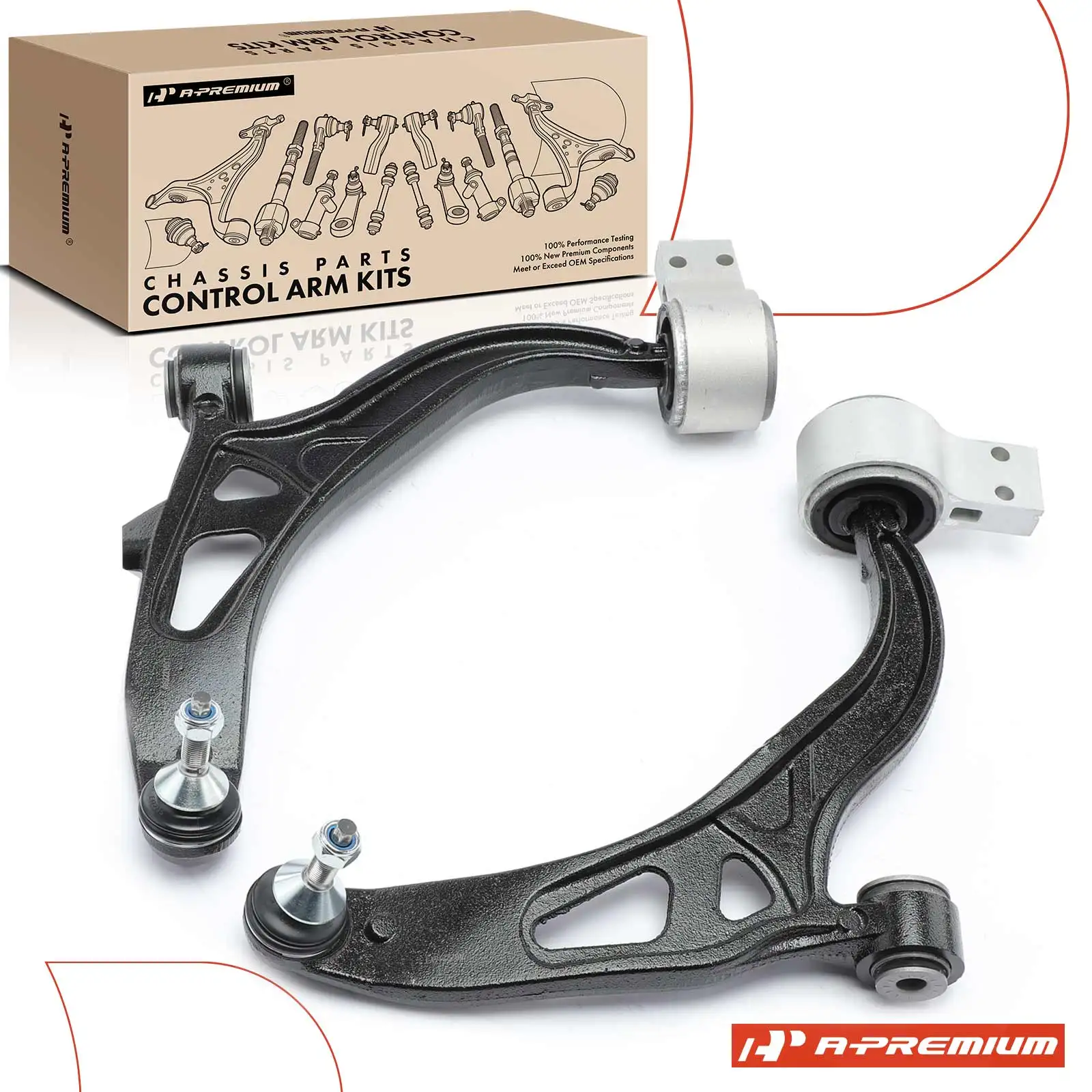 A-Premium 2x Front Lower Control Arm with Ball Joint Assembly for Ford Explorer 2011-2019 Police Interceptor Utility 2013-2019