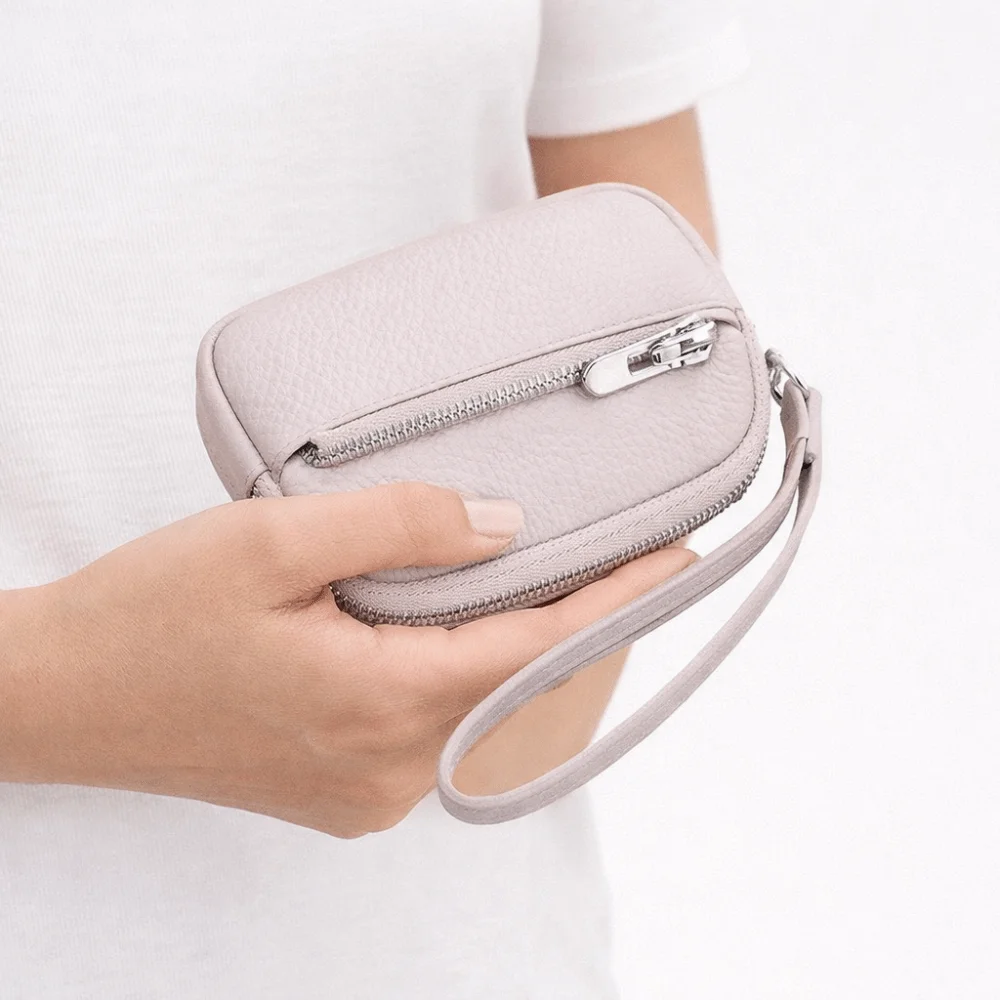 

Портативный женский кошелек из искусственной кожи, сумка для карт, держатель для карт, мини-сумка для ключей на молнии, женская сумка для ключей