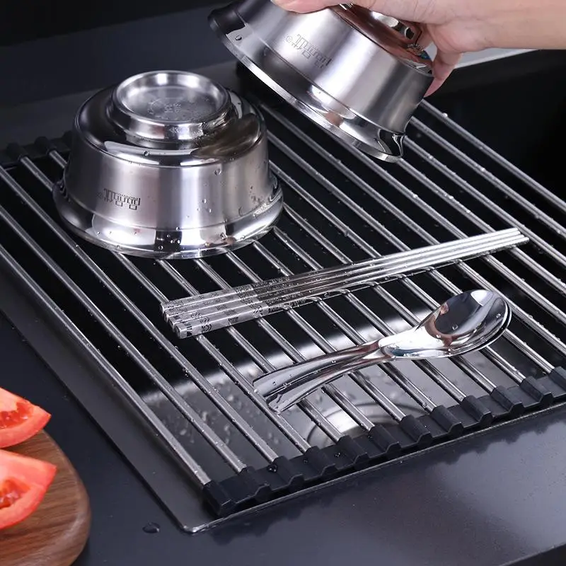 foldable-stainless-steel-kitchen-sink-drain-rack-modern-simple-style-detachable-dishwasher-rack-home-kitchen-storage-shelf