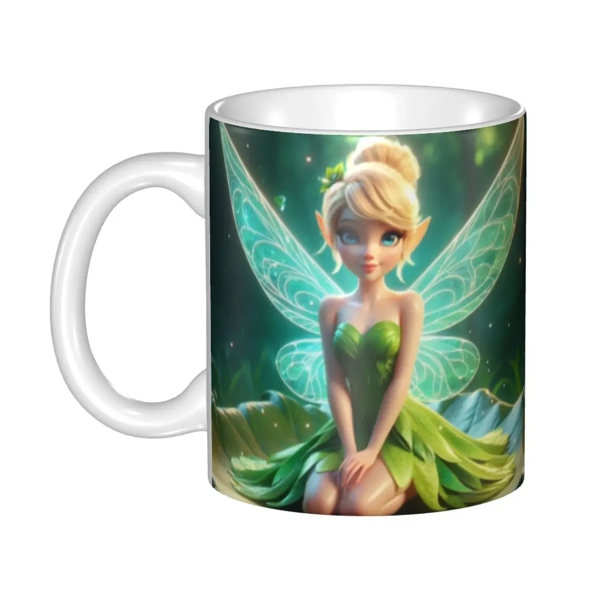 

Cartoon Tinker Bell Fairy Mugs Customized Coffee Ceramic Mug Creative Gift
