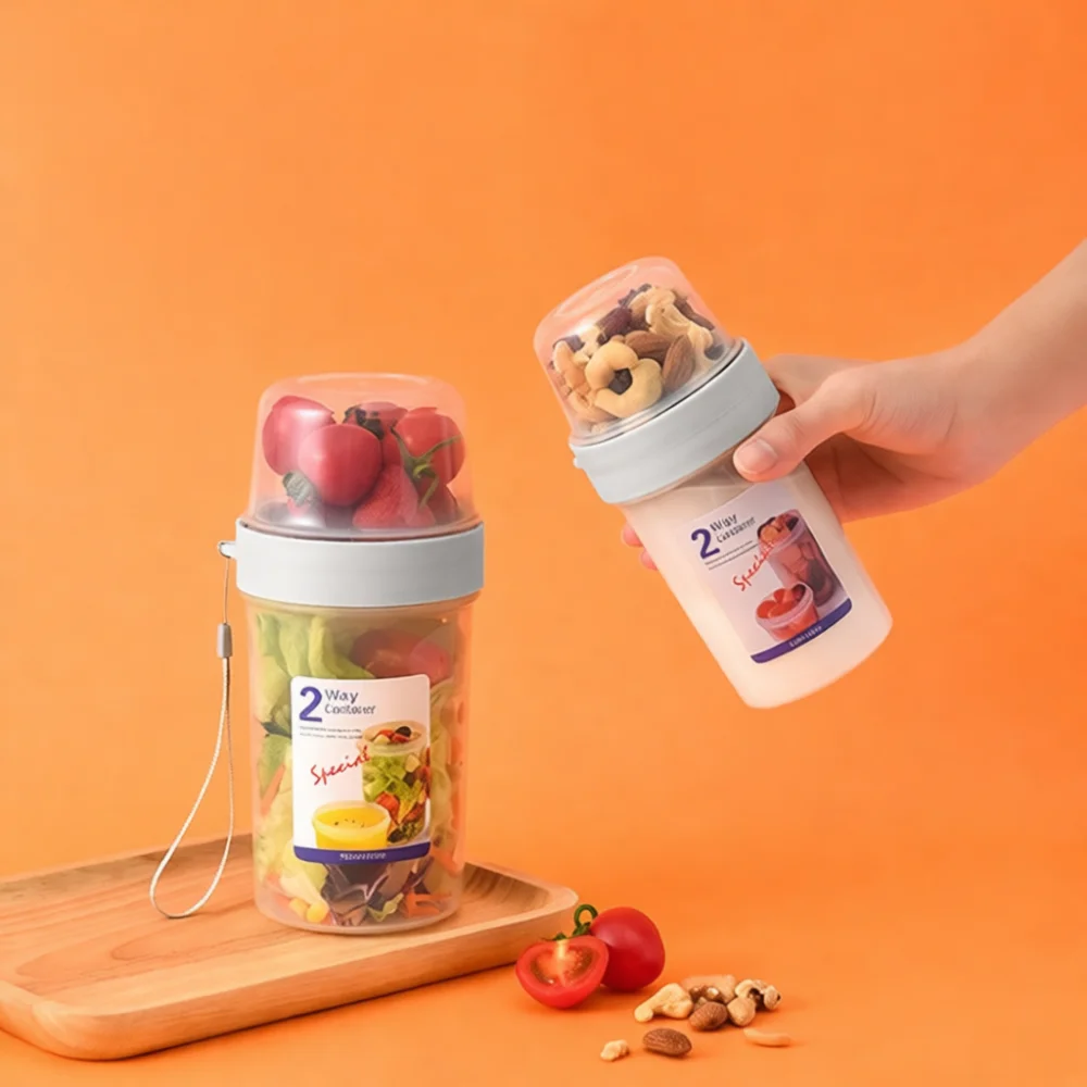 Double Layer Leakproof Food Ca - đánh giá và giá Meal Prep Yogurt