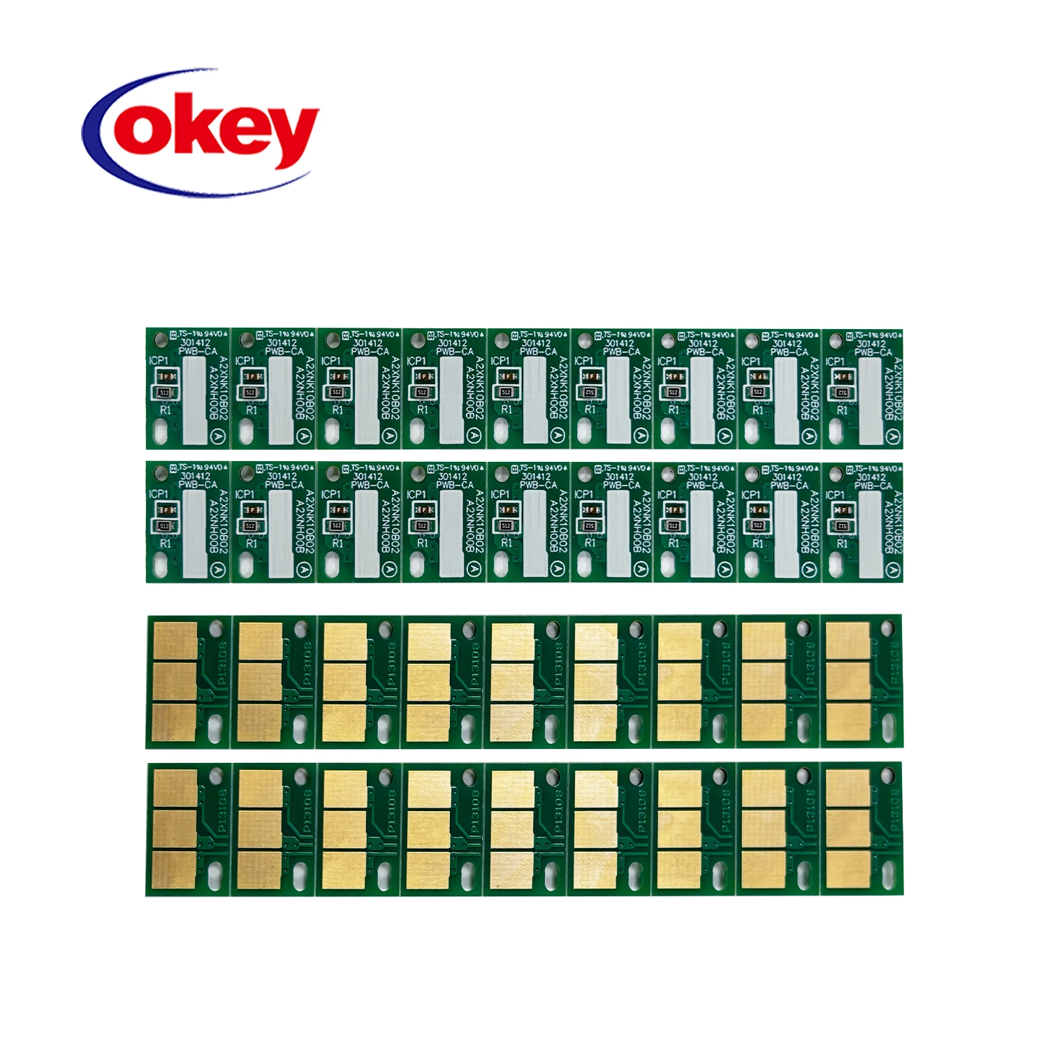 2Sets 8PCS TN512 Reset Cartidge Chip For Konica Minolta C454 C554