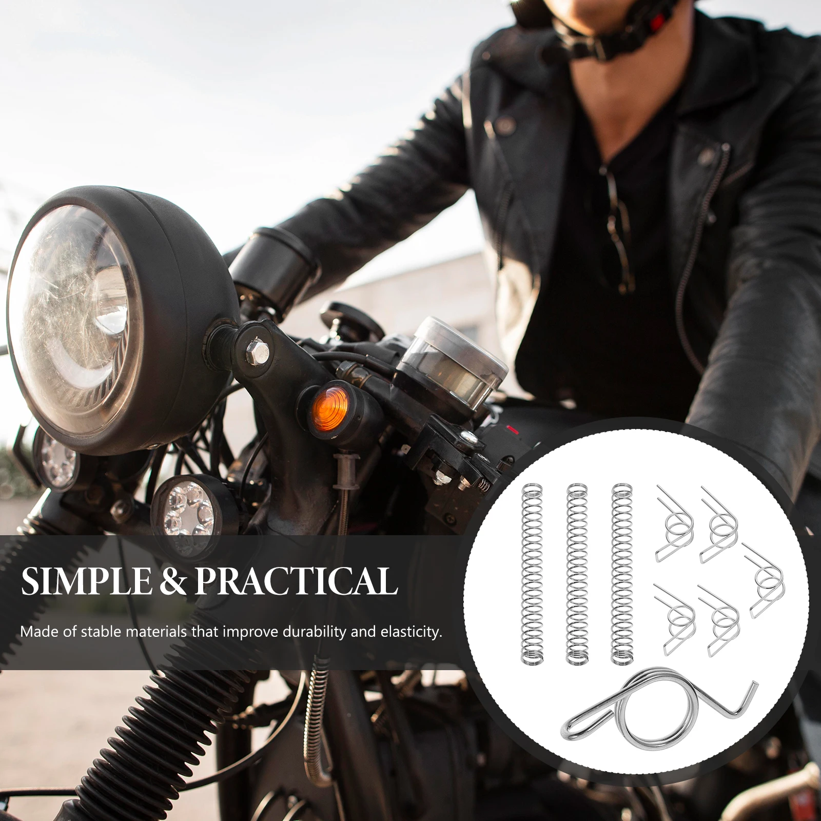 

1 set 1 Set Spring Kit Torsion Compression Springs For Motorcycle Brake Clutch Pedal Return Side Stand Lever Switch Springs Set