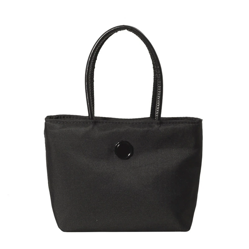 

E8FB Women Commuting Bag Large Capacity Top Handle Bag Solid Color Handbag All-matching Shopping Bag Casual Everyday Bag