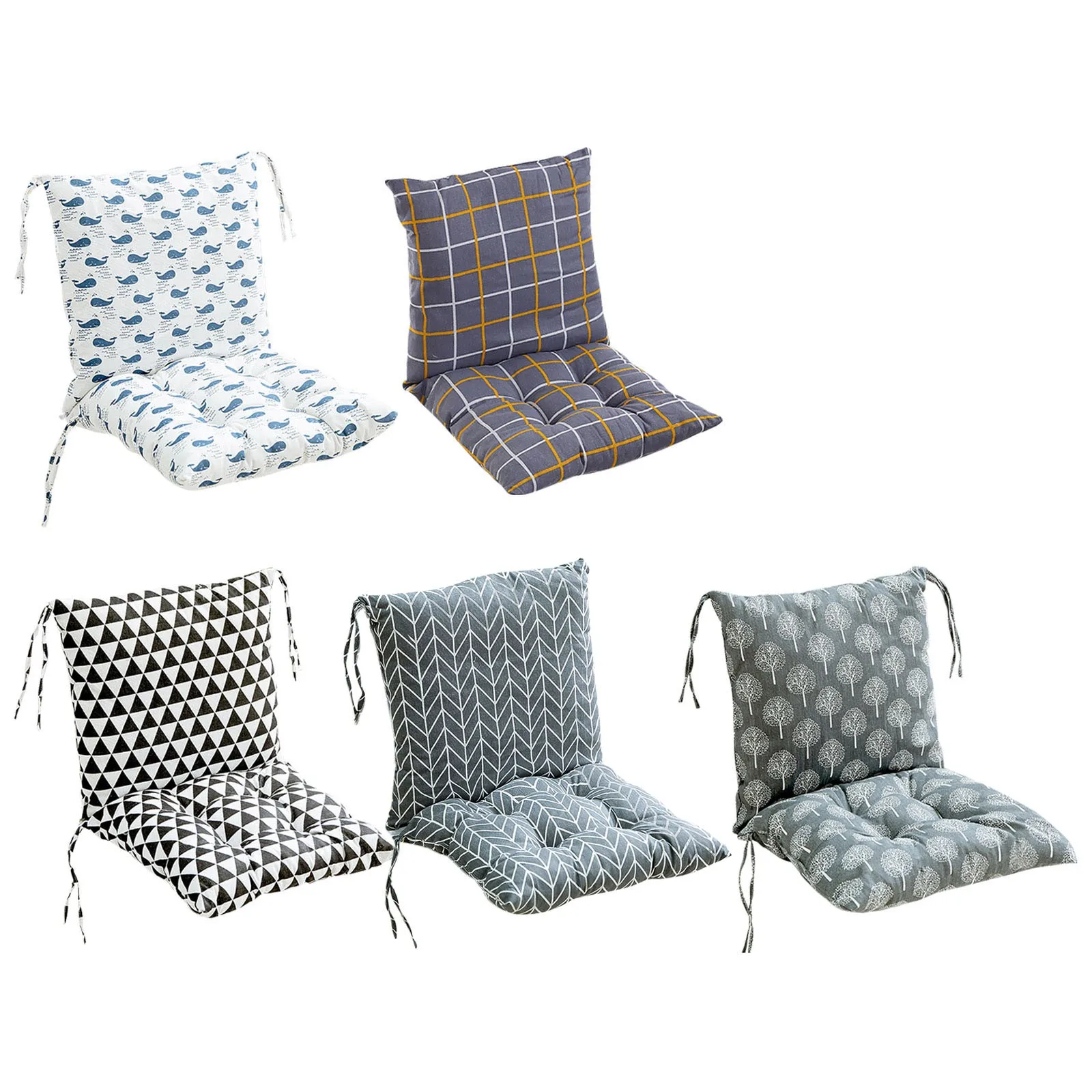 One-piece chair cushion Sofa Cotton Thick Cushion Bedroom Warm Dining Chair Printed Cushions Chair Home Decorative Cushion