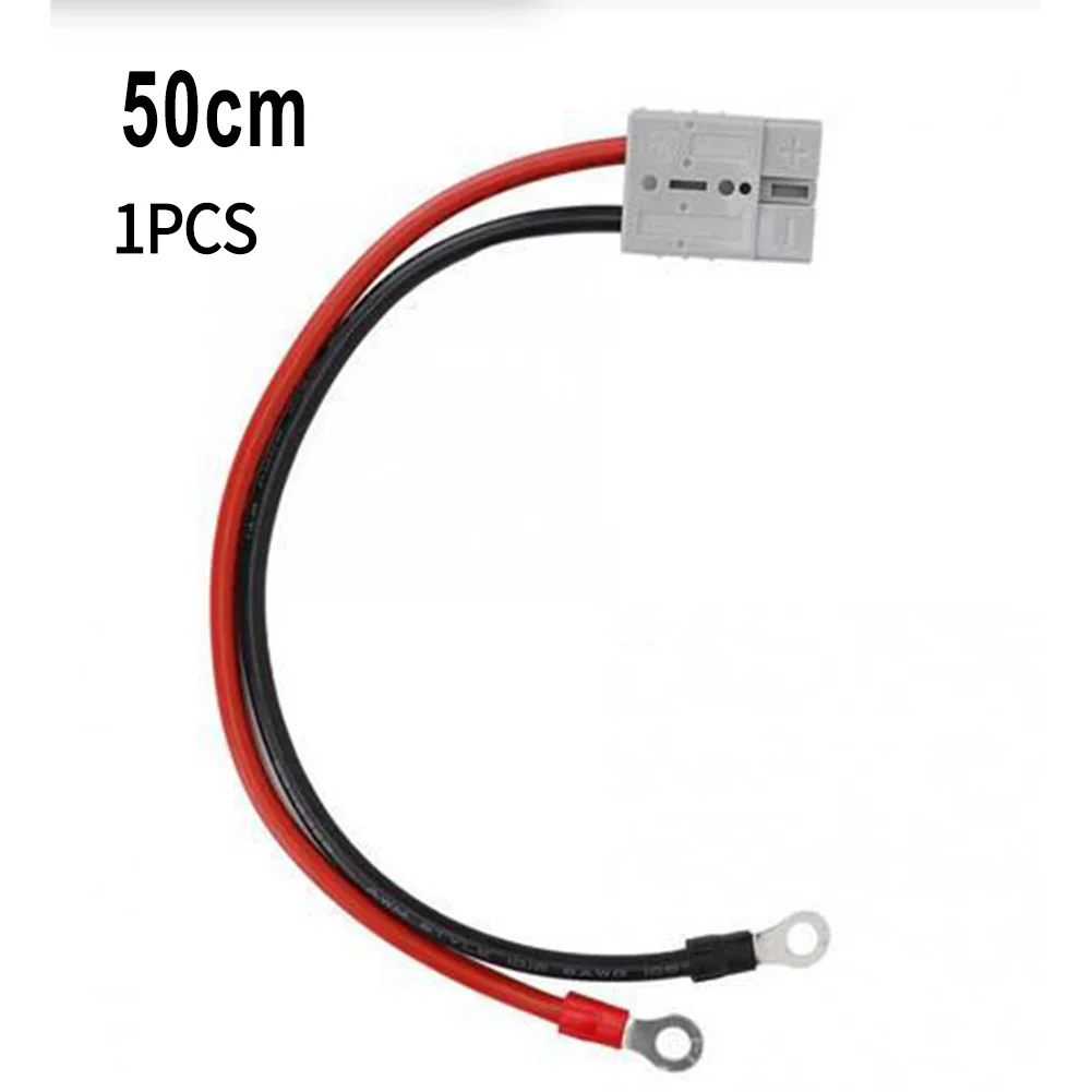 50Amp موصل 1000 فولت تيار مستمر ل أندرسون التوصيل تمديد الحبل 10AWG الأحمر/سترة سوداء M8 محطة بطارية شحن موصل كابل