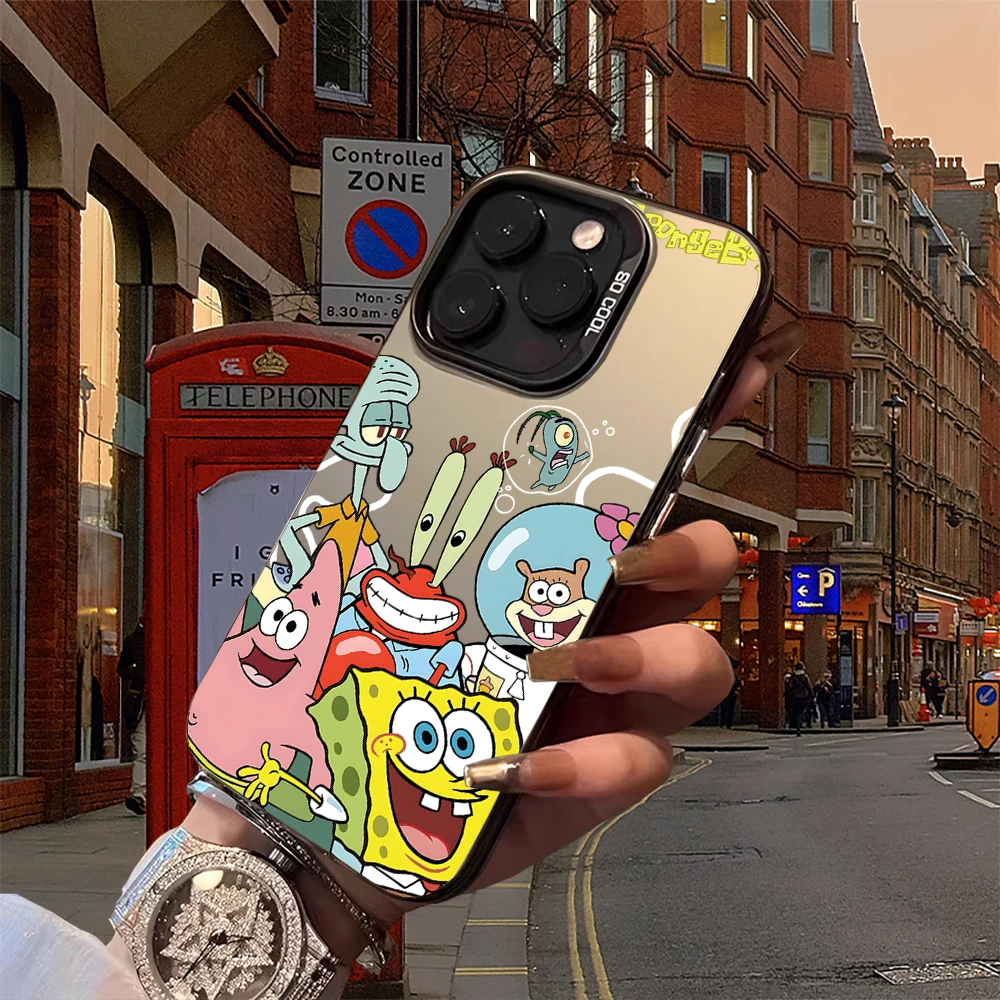 Fashion Tough Phone Cases For iPhone 16 15 14 13 12 11 X XR XS 7 8 Plus Pro Max iPhone13 Mini ProMax ios case 5G S-spongeBobs