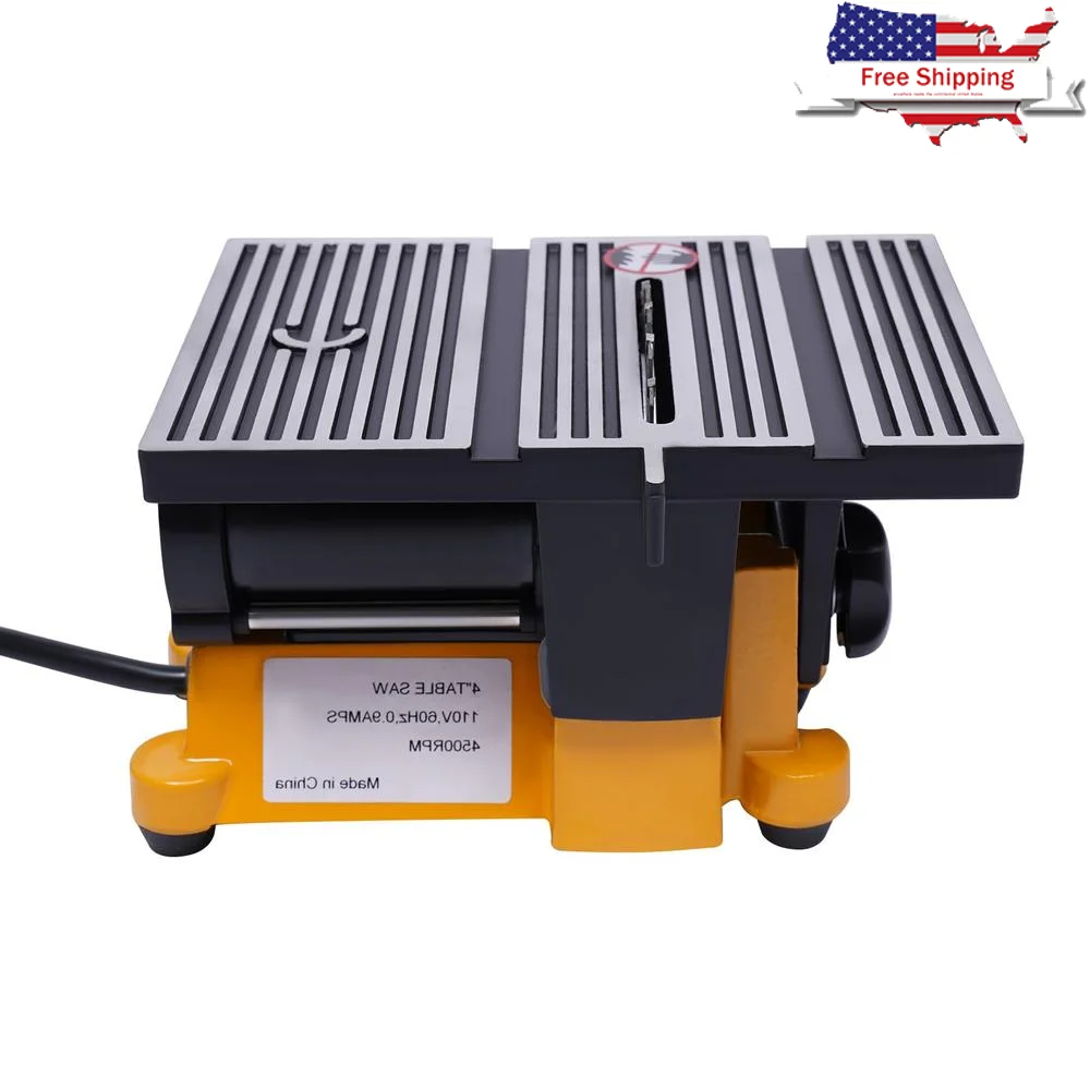 

Portable Electric Table Saw Cutting Tool 4500RPM 4" Blade 90W Motor Wood Metal Stone Cutting Machine saw Blades Wood Metal Stone