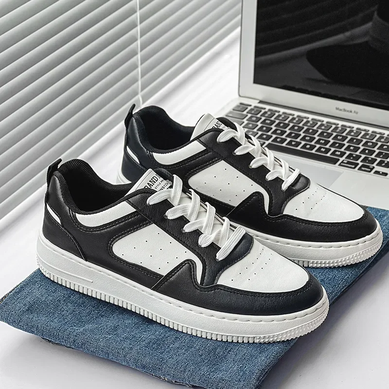 Men's Casual Sneakers Fashion Low-Top Skate Shoes Breathable Non-Slip Streetwear Trainers Comfortable Daily SHOES for Man