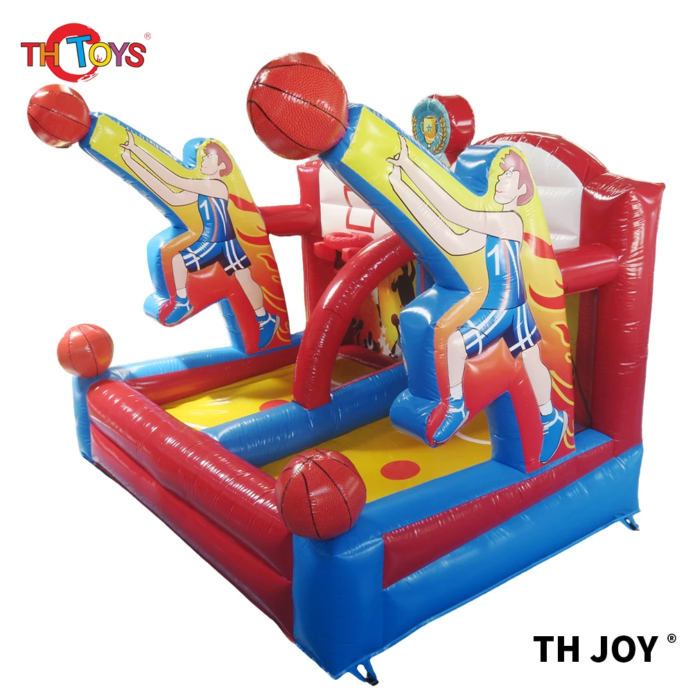 

hot selling Amusement Inflatable Basketball Hoop / outdoor double basketball hoops Inflatable basketball shooting games