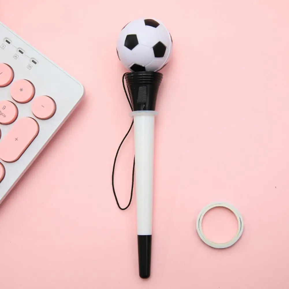 Soccer Ball Decoration Pen Smooth Writing Ballpoint Pen Novelty Sports-themed Decompression Bounce Ballpoint Pen for Students