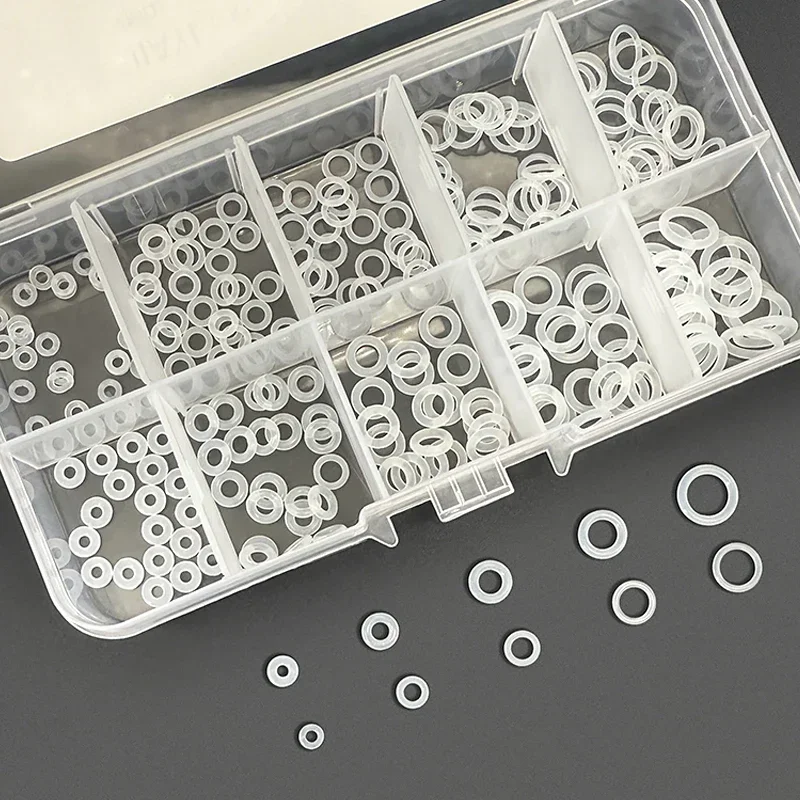 CS1 1.5mm High Temp Durable Food Grade Silicone Seals 250Pcs Waterproof Elastic Gaskets Faucet Water Pipe Valve Hardware Parts