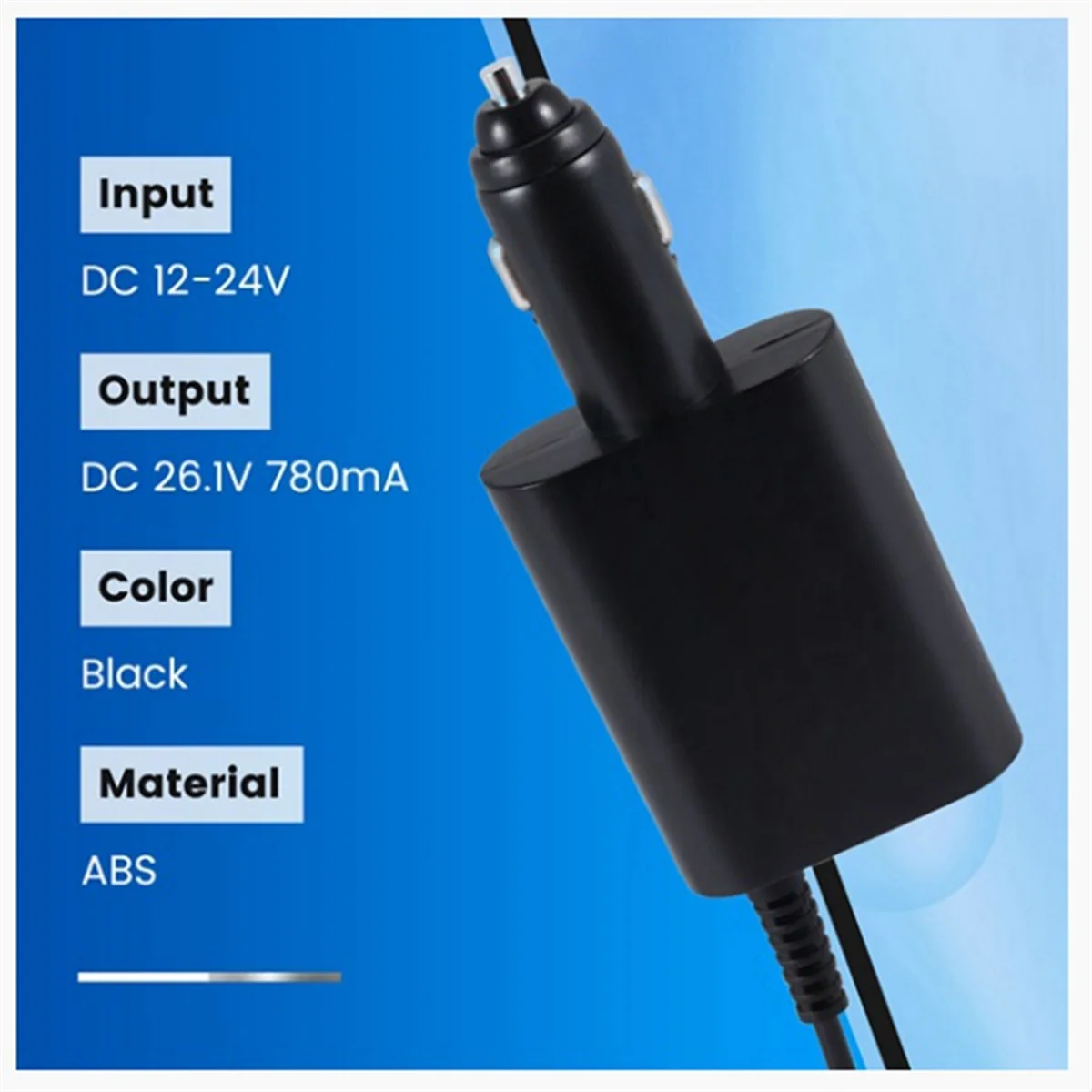 FZFZ 26.1V 0.78A DC 차량용 충전기 전원 어댑터 (V6 V7 V8 DC58 DC59 SV03 SV04 SV05 SV06 신형 진공청소기용)