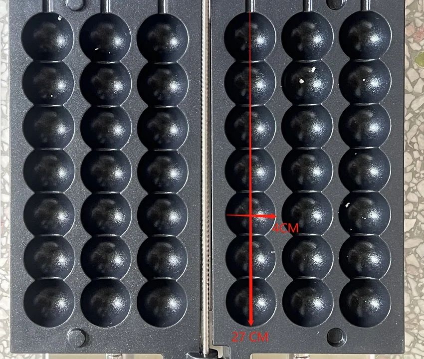Электрическая вафельница на палочке, 21 отверстий, форма кошачьего когтя, коммерческая вафельница высокого качества с шариками-осьминогами, шариками для десерта